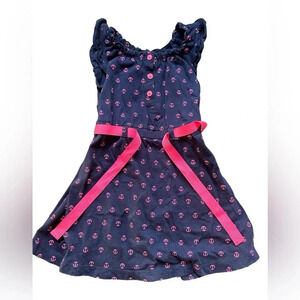 Carter's Girls Anchor Nautical Dress Blue Cotton Dress Size 2T Summer Dress
